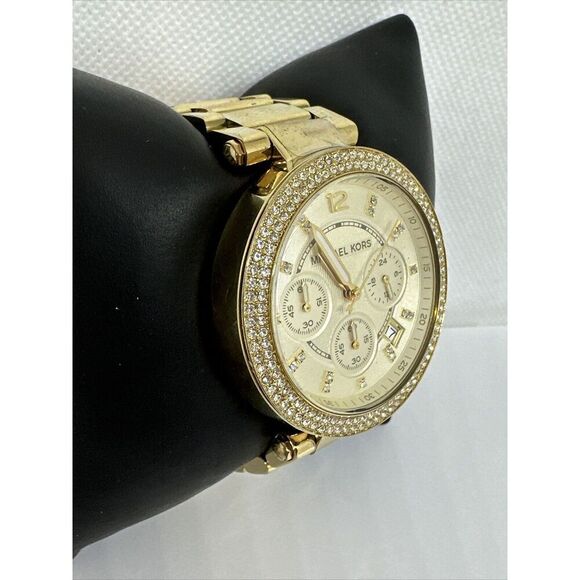 Michael Kors Parker MK5354 Women\'s Gold Stainless Steel Analog Dial Watch NUL2 main image 8